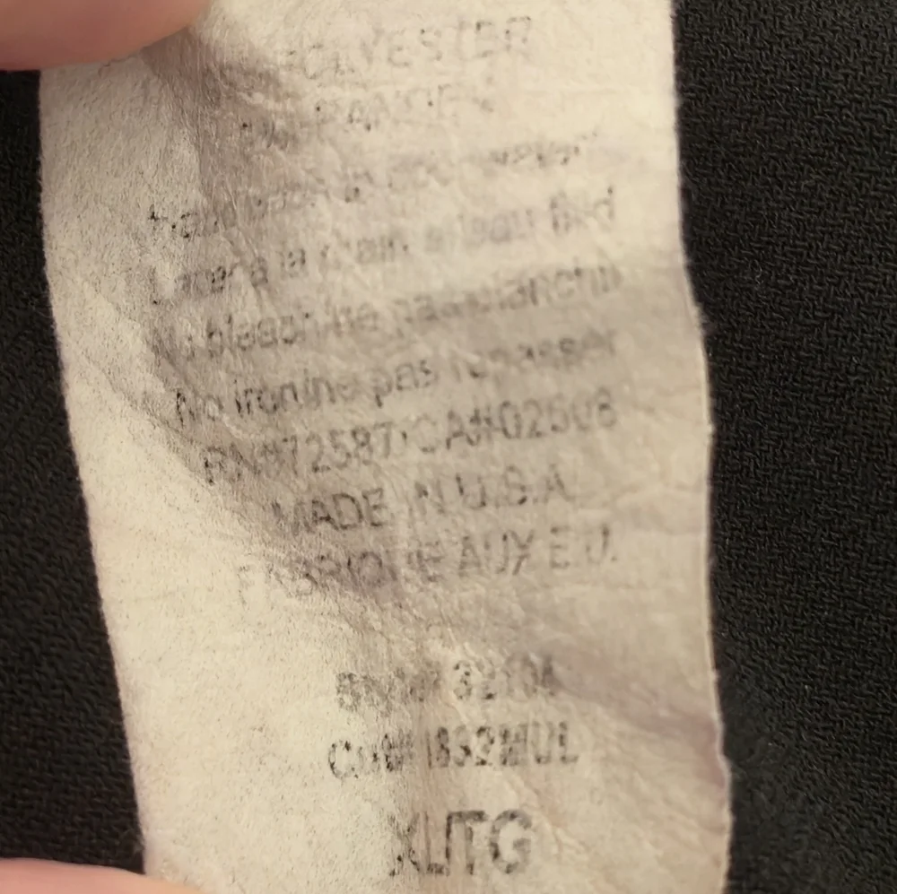 Mariposa Black Ruched Bust Square Neck Handkerchief Hem Fairycore Blouse Size XL - Picture 9 of 9